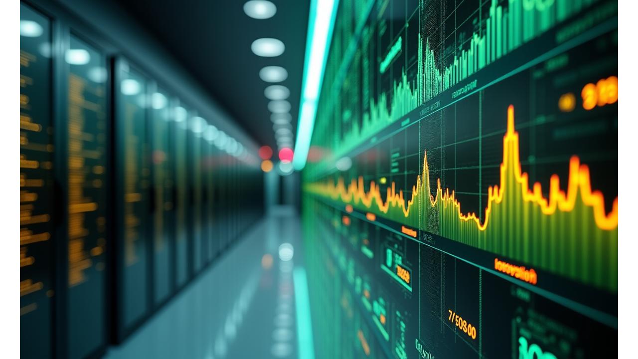 データ分析のインフォグラフィックと改善ポテンシャルを示すグラフ